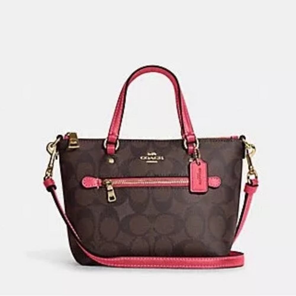 NWT Coach Mini Gallery Crossbody In Signature Canvas - Picture 5 of 11